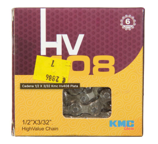 Cadena KMC HV408 6/7/8 velocidades plata