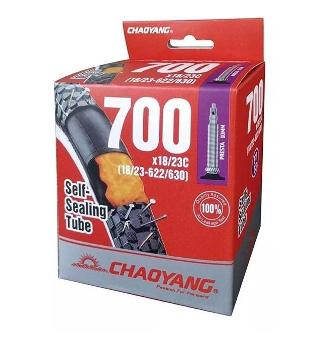 Cámara Chaoyang 700 x 18-23C válvula francesa 60 mm con líquido