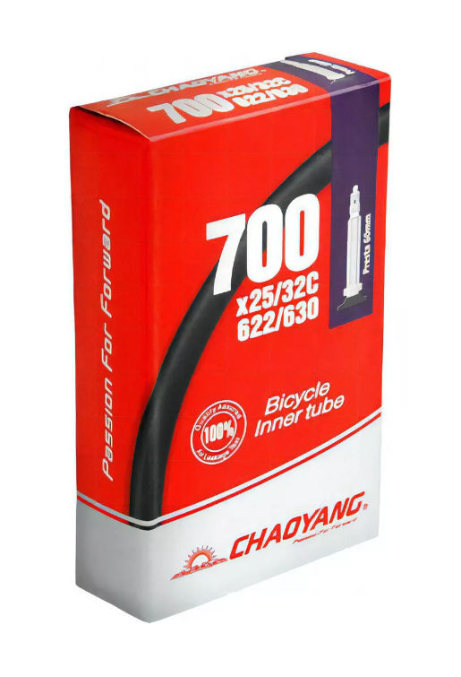 Cámara Chaoyang 700 x 25-32C válvula francesa 60 mm