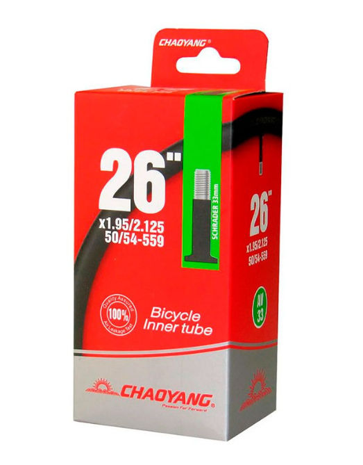 Cámara Chaoyang aro 26 x 1.95-2.125 válvula auto 33 mm