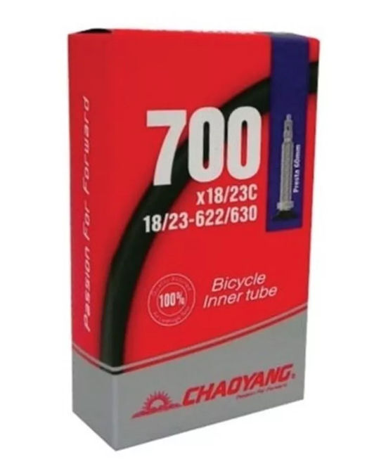 Cámara Chaoyang 700 x 18-23C válvula francesa 60 mm