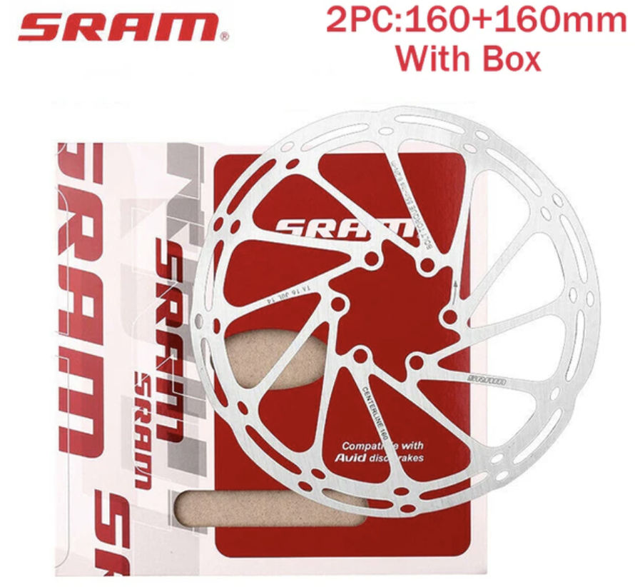 Disco de freno SRAM 160 mm acero inoxidable, 6 pernos