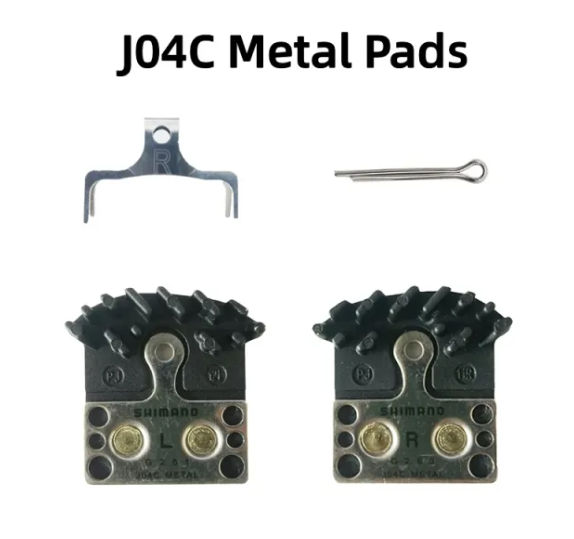Pastillas de freno metálicas J04C con disipador
