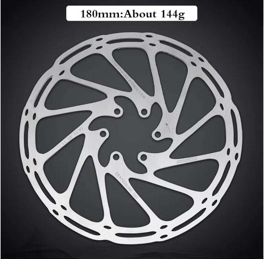Disco de freno SRAM 180 mm acero inoxidable, 6 pernos