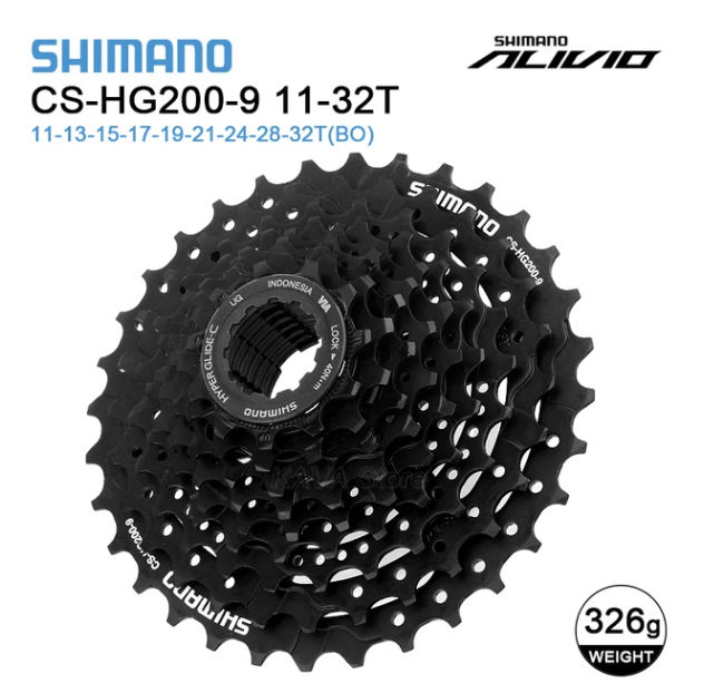 Cassette Shimano CS-HG200 9 velocidades 11-32T