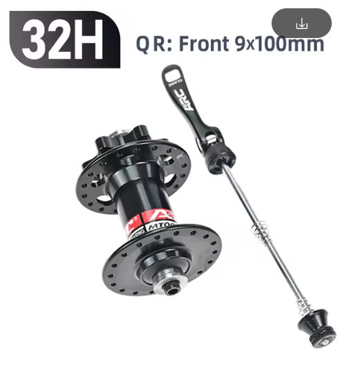 Maza delantera ARC MT001 100 x 9 mm, 32 rayos