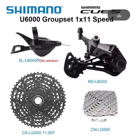 Grupo Shimano CUES U6000 11 velocidades 11-50T