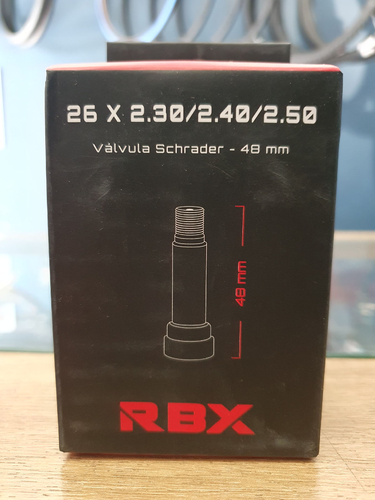 Cámara RBX aro 26 x 2.30-2.50 válvula auto 48 mm